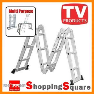 6m Heavy Duty Multifold Aluminium Step Ladder 120kg  