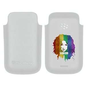  Shakira Rainbow on BlackBerry Leather Pocket Case  