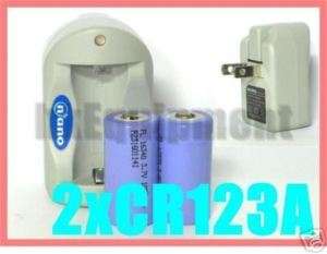 Nano Charger RECHARGEABLE CR123A 123 3.7v 16340 Battery  