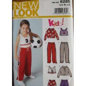  New Look Pattern 6261 Childs Sportswear Sizes 3 8 Arts 