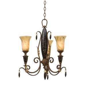  Kalco Lighting 6239 Chatham 3 Light Chandeliers in Toscana 