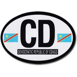  Congo   Democratic Republic of   Oval Decal Patio, Lawn 