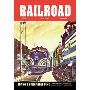 Vintage Art Railroad Magazine Idahos Panhandle Pike, 1952   06114 6