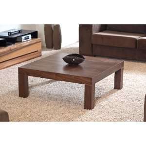  35,5 Square Plain Walnut Color Coffee / Cocktail Table 