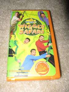 The Wiggles Wiggly Safari VHS Clam Shell W/Steve Irwin 045986025173 