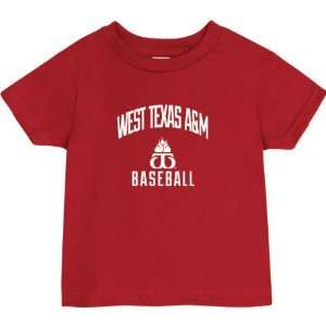 West Texas A&M Buffaloes Cardinal Red Toddler/Kids Baseball Arch T 
