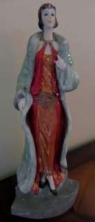 Nanco Lady Figurine. Leaving The Opera, Leonardo Collection, Lesser 