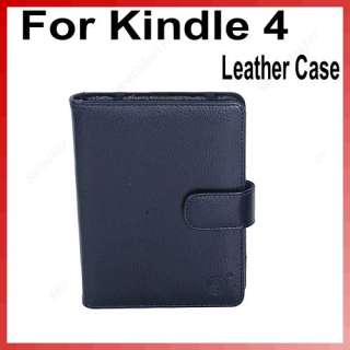 Black PU Leather Case Cover Pouch Jacket For Ebook Reader  