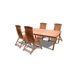  VIFAH Balthazar Rectangular Table And Wood Folding 