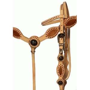  Rhinestone Headstall and Breast Collar with Barrel Racer 