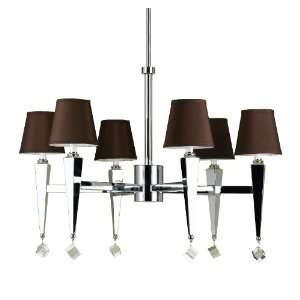 AF Lighting 6779 6H Chrome Margo Contemporary / Modern 6 Light 35 Up 