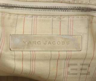 Marc Jacobs Black Leather & White Topstitched Multipocket Handbag 