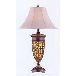  French Bronze Lost Wax Filigree Lamp