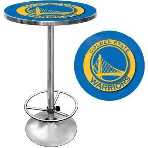   State Warriors NBA Chrome Pub Table   Game Room Products Pub Table NBA