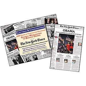  NY Times Newspaper Compilation   Inaugurations, Washington 