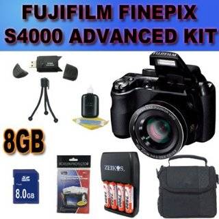 FinePix S4000 14 MP 3 LCD Digital Camera w/ 24x Wide Angle Zoom, 720p 