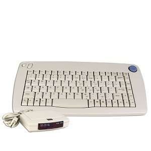  88 Key Wireless Keyboard w/Built in Mouse (Beige 