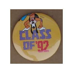  Goofy Button Disneyland Class Of `92 Grad Night 