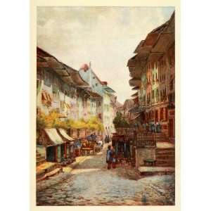  1907 Print Street Old Thun Marketplace Vendor Produce 