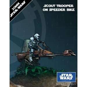   Premium Miniatures Scout Trooper Speeder Bike (30mm) Toys & Games