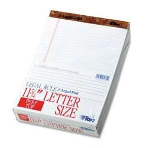  TOPS 7533   Paper Pads, Legal Rule, Letter Size, White, 50 