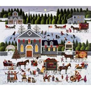  Charles Wysocki   Churchyard Christmas Artists Proof 