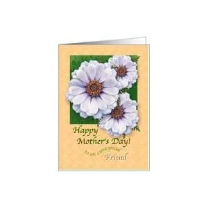  For Friend Happy Mothers Day Zinnia Garden Card Health 