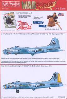 Kits World Decals 1/48 B 17G FLYING FORTRESS Liberty Belle & Times A 