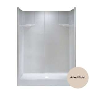 Aqua Glass 36 3/8W x 59 7/8D x 79 1/2H Bone Gelcoat Shower Unit 