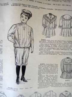 nice rare late 1800s 14 75 x 16 pattern book with clothing for 