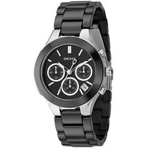  DKNY Womens NY4914 Black Ceramic Quartz Watch with Black 
