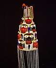 african tribal yoruba babalawo beaded crown covered with oduduwa faces