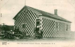 franklinville new york old checkered school house unused