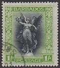 BARBADOS KGV 1920 21 1 Shilling Sc148 SG209 Used cv £42