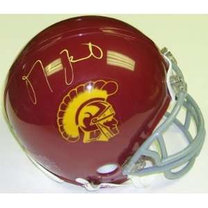  Matt Leinart Signed USC Trojans Mini Helmet Sports 