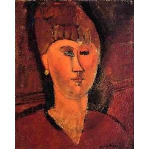   name Head of a RedHaired Woman, By Modigliani Amedeo