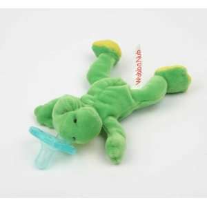  WubbaNub Green Frog w/Soothie Pacifier 0 6months Baby