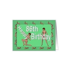  86th Birthday Pin Up Girls, Green Card Toys & Games