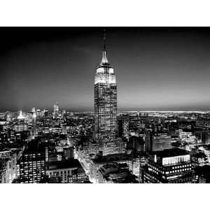  Empire State Building at Night   Poster by Henri Silberman 