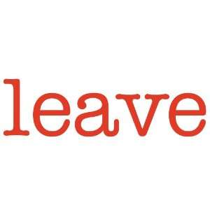  leave Giant Word Wall Sticker