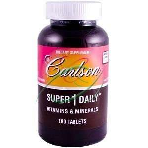  Carlson Labs Super 1 Daily Vitamins and Minerals, 180 