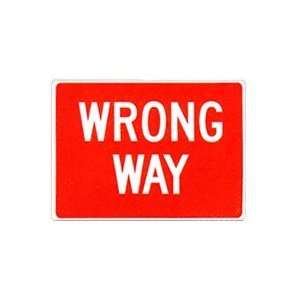  Metal Sign Wrong Way Traffic Sign