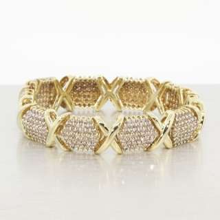 50CT Estate 10K Yellow Gold Diamond Tennis Bracelet  
