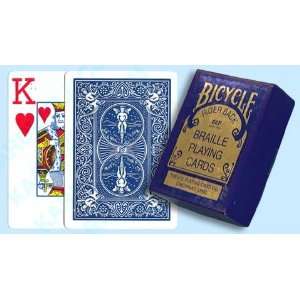  Bicycle Braille playing card   Blue Toys & Games