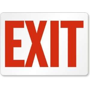    Exit (red on white) Aluminum Sign, 36 x 24