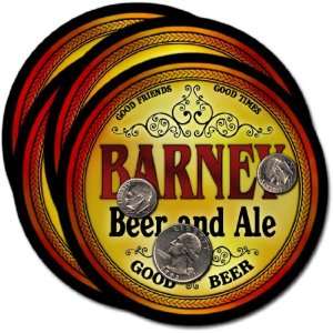  Barney, ND Beer & Ale Coasters   4pk 