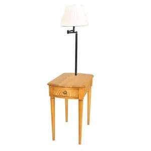  Leick 9055 Favorite Finds Chairside Lamp Table in Chestnut 