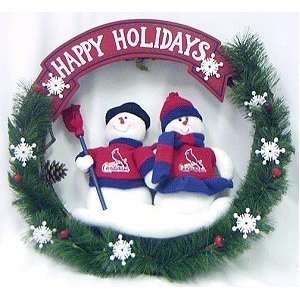  St. Louis Cardinals Team Snowman Wreath
