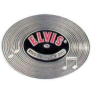  Elvis Presleys Record Style Belt Buckle Sports 