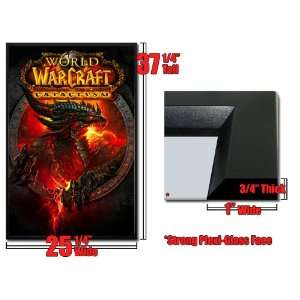  Framed World of Warcraft Poster Dragon Fire Cataclysm 